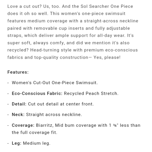 NWT Billabong Women's Swim One Piece Bathing Suit, W's Small, Factory Sealed - Picture 6 of 7